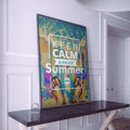 Discover Motivational Canvas Art, Keep Calm & Enjoy Summer Canvas Artwork, KEEP CALM & ENJOY SUMMER by Original Greattness™ Canvas Wall Art Print