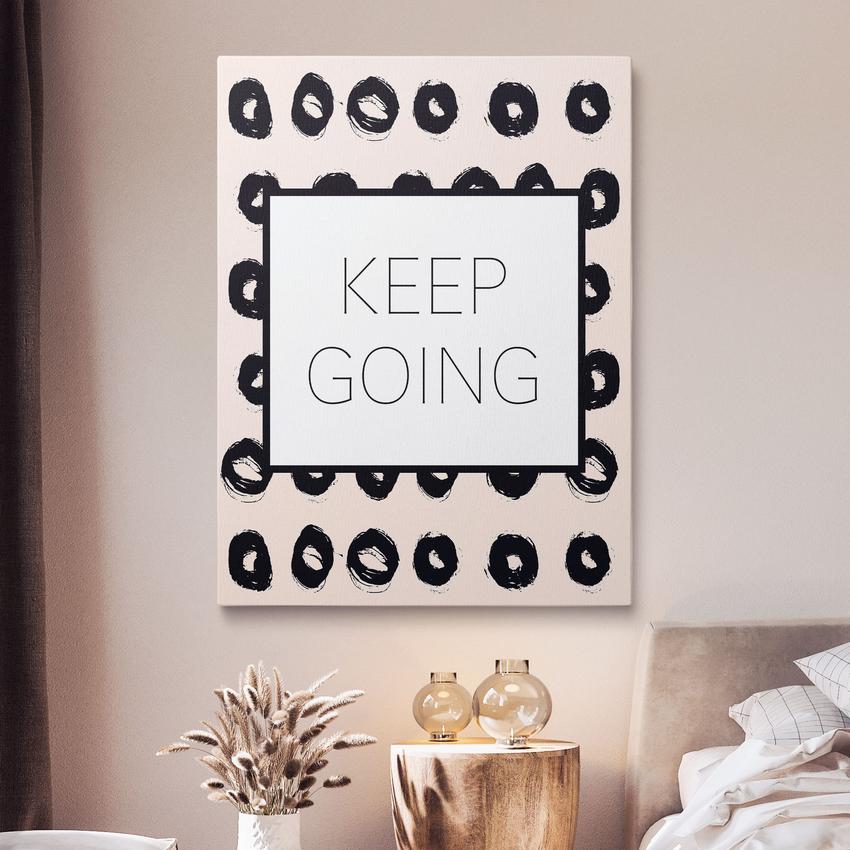 KEEP GOING (WOMEN EDITION) - Motivational, Inspirational & Modern Canvas Wall Art - Greattness