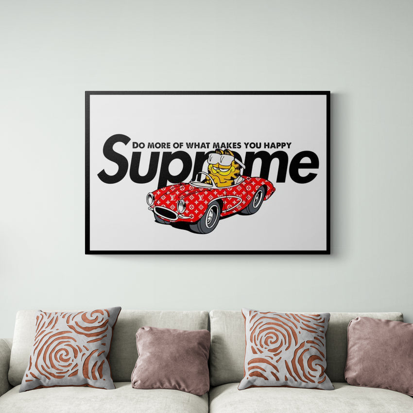 Leader Garfield Supreme Garfield Canvas Wall Art Print