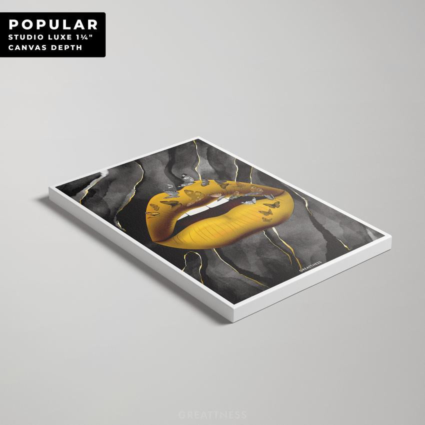 LUXE LIPS BUNDLE - Motivational, Inspirational & Modern Canvas Wall Art - Greattness