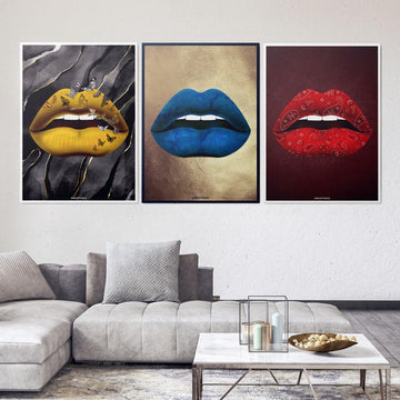 LUXE LIPS BUNDLE - Motivational, Inspirational & Modern Canvas Wall Art - Greattness