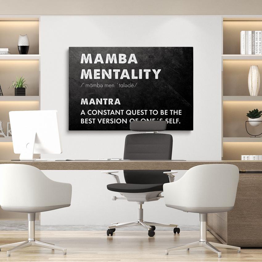 MAMBA MENTALITY - Motivational, Inspirational & Modern Canvas Wall Art - Greattness