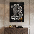 Discover Shop Bitcoin Canvas Art, Marble Bitcoin Canvas Wall Art, MARBLE BITCOIN CANVAS by Original Greattness™ Canvas Wall Art Print