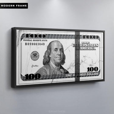 Discover Shop Money Dollar Canvas Art, The Marble Dollar Bundle | Motivational Money Canvas Wall Art , THE MARBLE DOLLAR BUNDLE by Original Greattness™ Canvas Wall Art Print