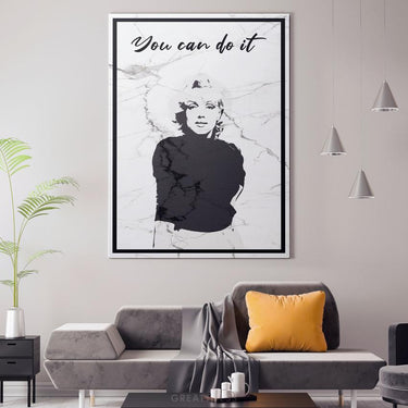 Discover Shop Marilyn Monroe Wall Art, Marilyn Monroe Black White Vintage Canvas Wall Art, Marilyn Monroe Canvas by Original Greattness™ Canvas Wall Art Print