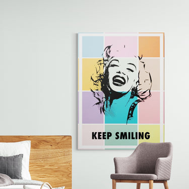 Discover Marilyn Monroe Canvas Art, Marilyn Monroe Happiness Colorful Canvas Wall Art, Marilyn Monroe Colorful by Original Greattness™ Canvas Wall Art Print
