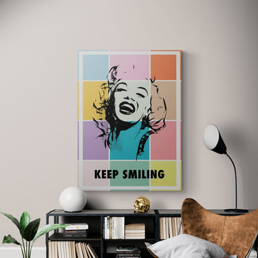 Discover Marilyn Monroe Canvas Art, Marilyn Monroe Happiness Colorful Canvas Wall Art, Marilyn Monroe Colorful by Original Greattness™ Canvas Wall Art Print