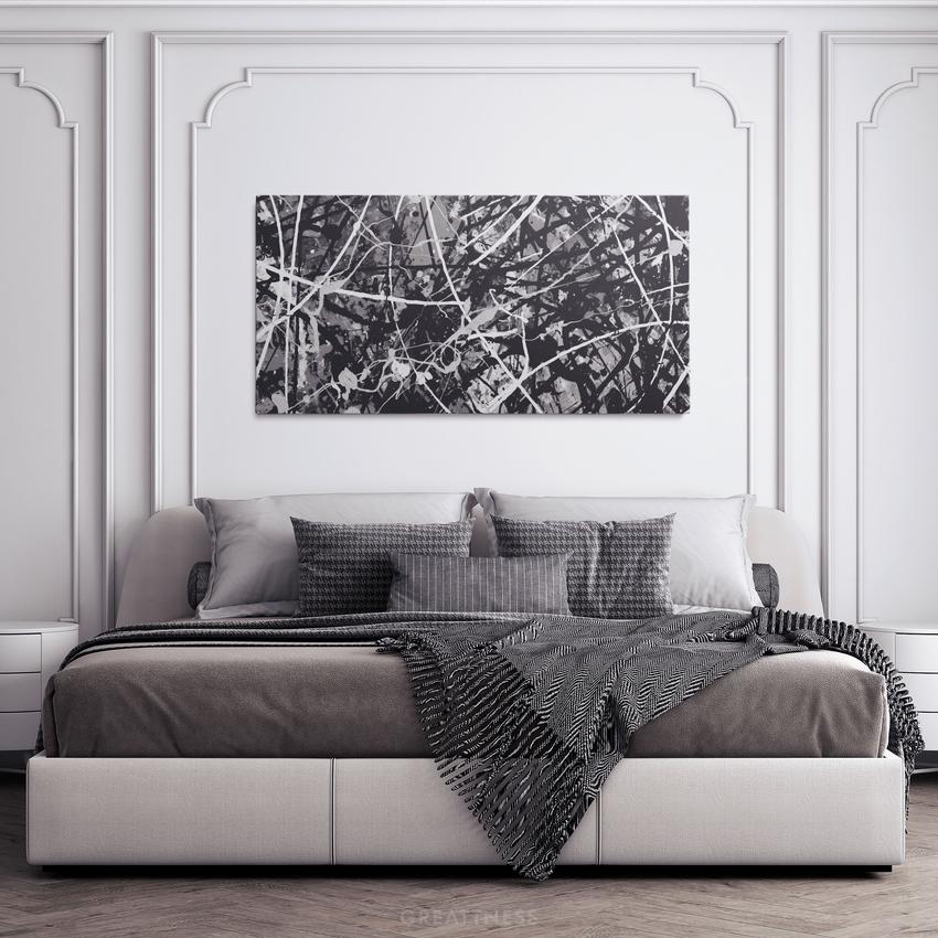 MODERN BLACK AND WHITE - Motivational, Inspirational & Modern Canvas Wall Art - Greattness