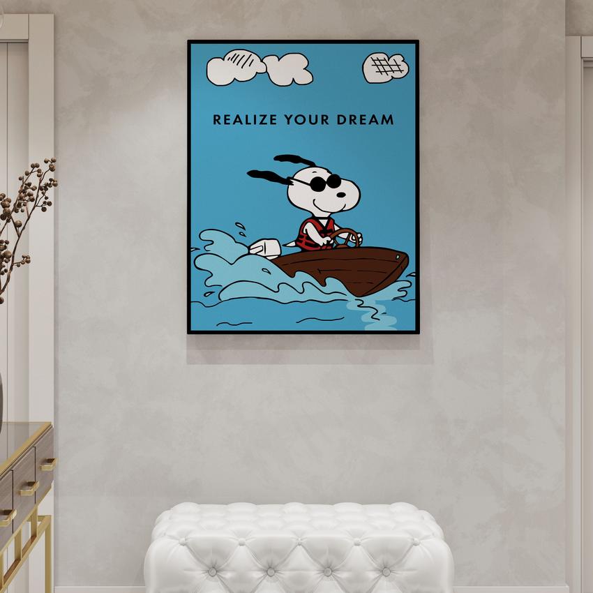REALIZE YOUR DREAM - Motivational, Inspirational & Modern Canvas Wall Art - Greattness
