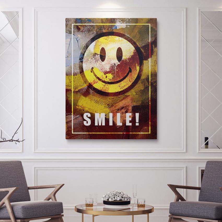 SMILE ART - Motivational, Inspirational & Modern Canvas Wall Art - Greattness