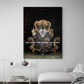 Discover Shop Classic Canvas Art, Stay Classy, Stay Hungry Quote Bear Motivational Canvas Art, STAY CLASSY BEAR by Original Greattness™ Canvas Wall Art Print