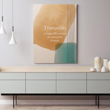 Discover Greattness Original, Tranquility Inspirational Quote Canvas Wall Art, TRANQUILITY by Original Greattness™ Canvas Wall Art Print