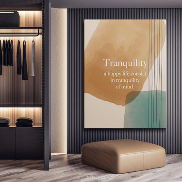 Discover Greattness Original, Tranquility Inspirational Quote Canvas Wall Art, TRANQUILITY by Original Greattness™ Canvas Wall Art Print