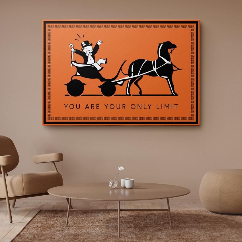 YOU ARE YOUR LIMIT - Motivational, Inspirational & Modern Canvas Wall Art - Greattness