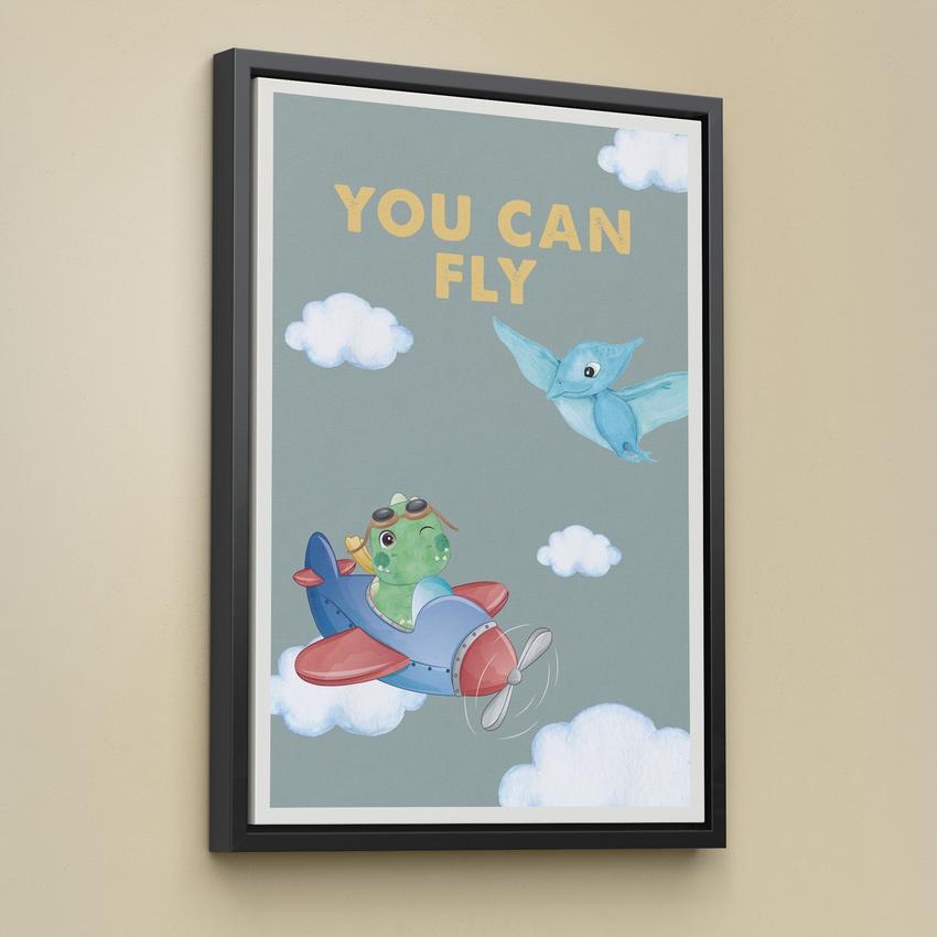 YOU CAN FLY - Motivational, Inspirational & Modern Canvas Wall Art - Greattness